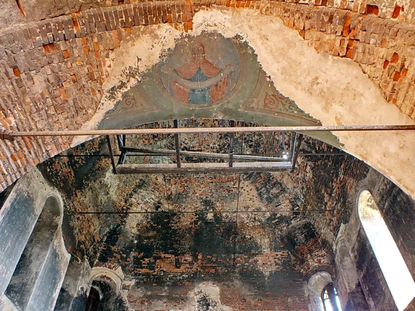 Церковь Николая Чудотворца, Исетское (Каменский район (Каменский ГО), Свердловская область). интерьер и убранство, фрагмент сохранившейся росписи