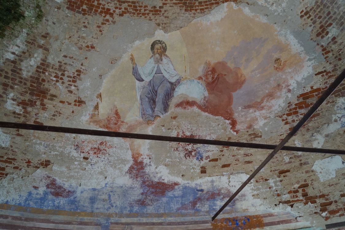 Церковь Рождества Христова, Новинки (Чкаловск, город, Нижегородская область). интерьер и убранство, Росписи конхи
