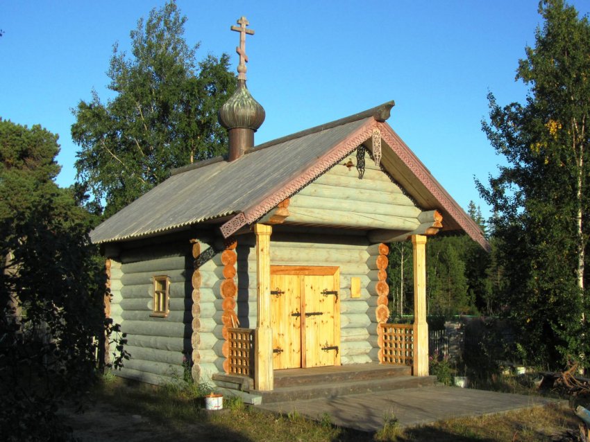 Соловецкий. Часовня Всех Святых на поселковом кладбище. фасады, вид с северо-запада