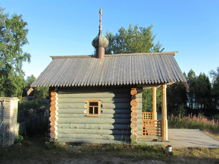 Соловецкий. Часовня Всех Святых на поселковом кладбище. фасады, вид с севера