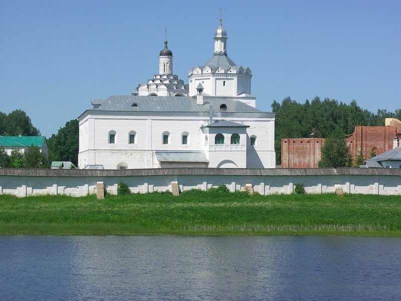 Троицкий Герасимо-Болдинский мужской монастырь. Церковь Введения во храм Пресвятой Богородицы (новая), Болдино (Дорогобужский район, Смоленская область). общий вид в ландшафте, 		      