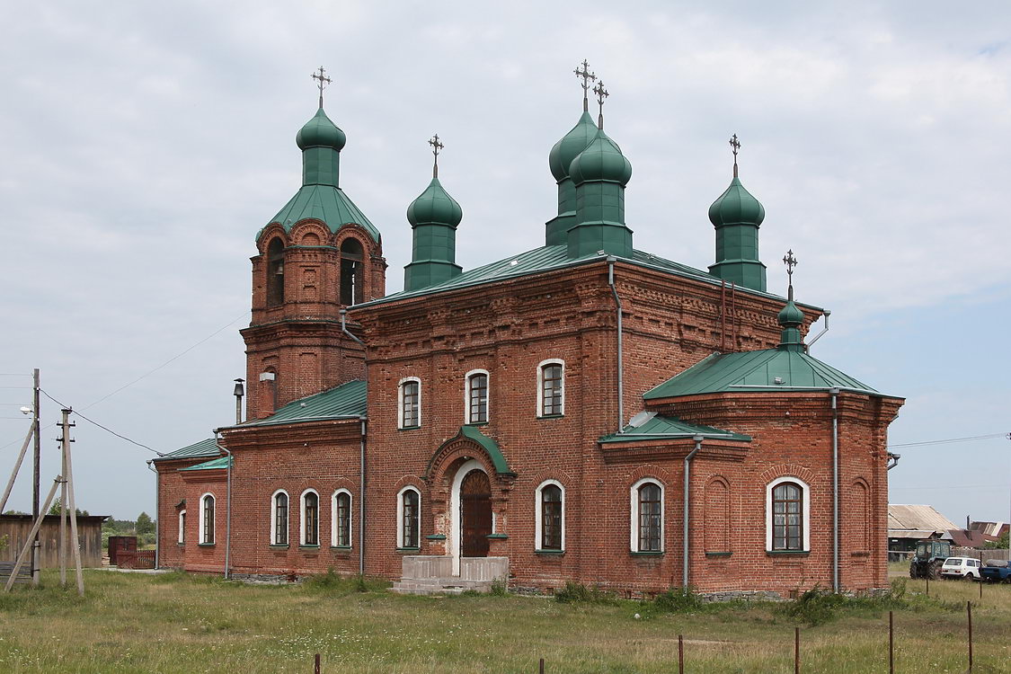 Церковь Илии Пророка, Клеопино (Каслинский район, Челябинская область). фасады, Вид с юго-востока