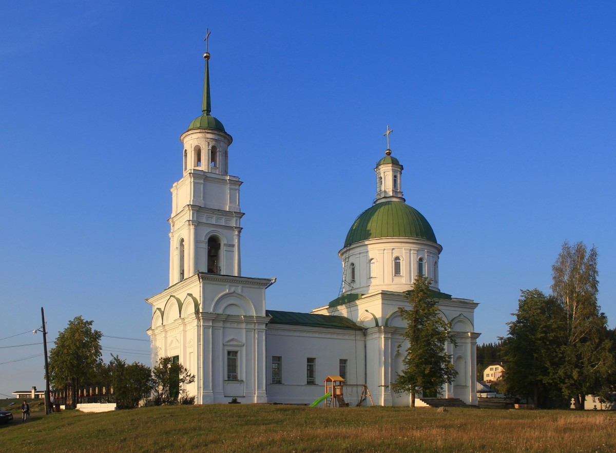 Черноисточинск. Церковь Петра и Павла. фасады, Вид с юго-запада