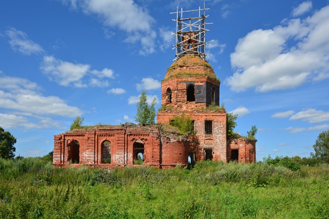 Давыдово. Церковь Воскресения Словущего. фасады, Вид с юга