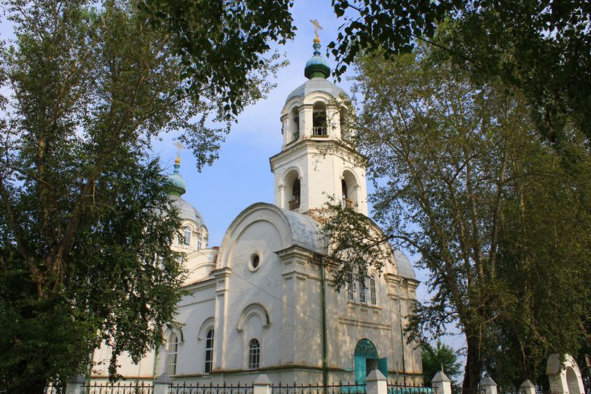 Церковь Марии Магдалины, Лая (Пригородный район (Горноуральский ГО), Свердловская область). общий вид в ландшафте