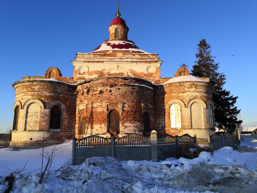 Церковь Георгия Победоносца, Камышево (Белоярский район (Белоярский ГО и ГО Верхнее Дуброво), Свердловская область). фасады