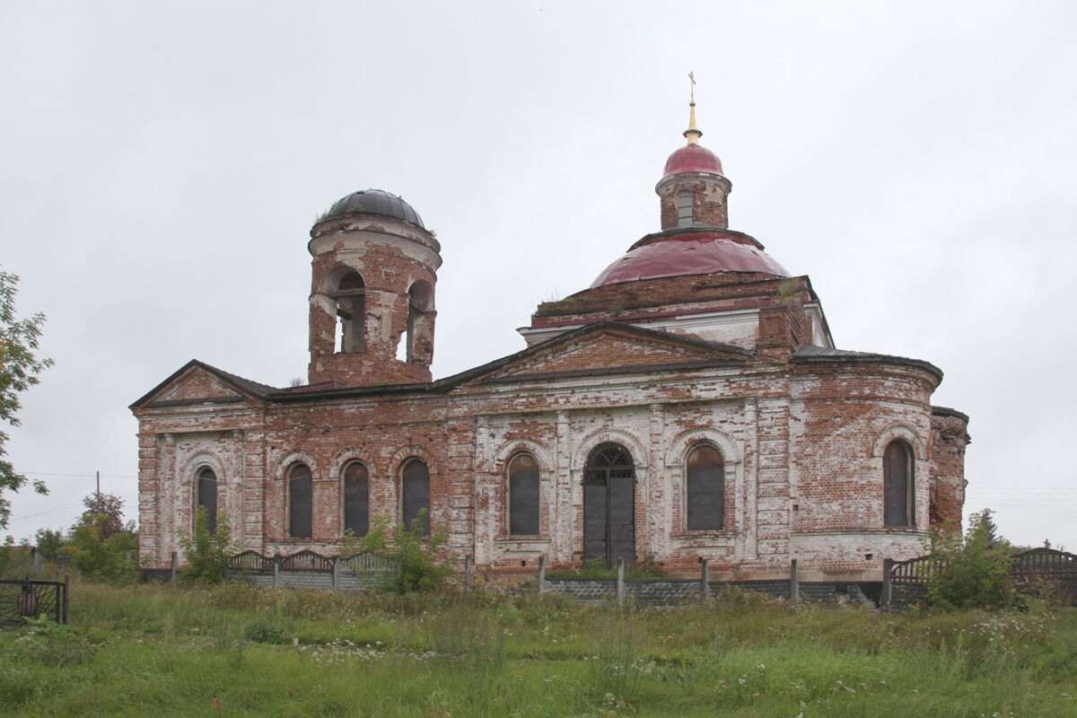 Церковь Георгия Победоносца, Камышево (Белоярский район (Белоярский ГО и ГО Верхнее Дуброво), Свердловская область). фасады, Южный фасад