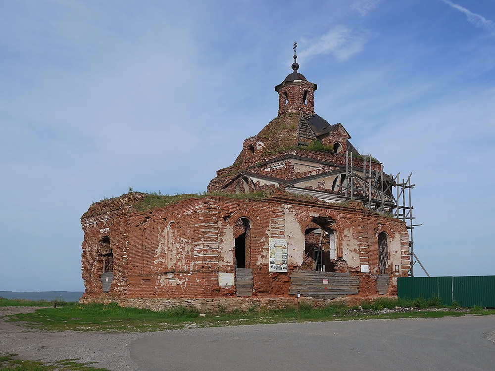 Рыбниковское. Церковь Тихвинской иконы Божией Матери. фасады, Вид с юго-запада