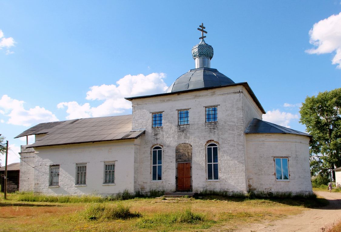 Церковь Покрова Пресвятой Богородицы, Усть-Ваеньга (Виноградовский район, Архангельская область). фасады, Вид с юга