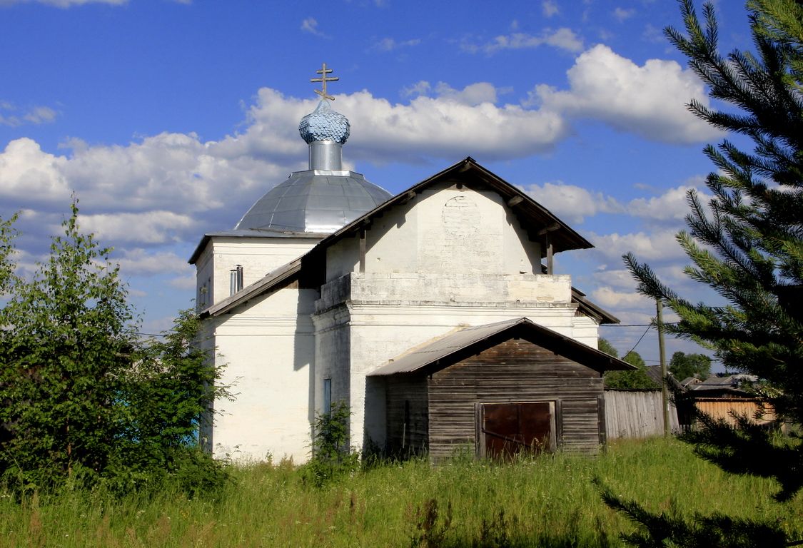 Церковь Покрова Пресвятой Богородицы, Усть-Ваеньга (Виноградовский район, Архангельская область). фасады, Вид с запада
