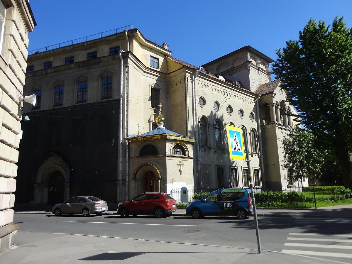 фасады. Церковь иконы Божией Матери "Всех скорбящих Радость" при Приюте Братства во имя Царицы Небесной, Петроградский район (Санкт-Петербург, г. Санкт-Петербург)