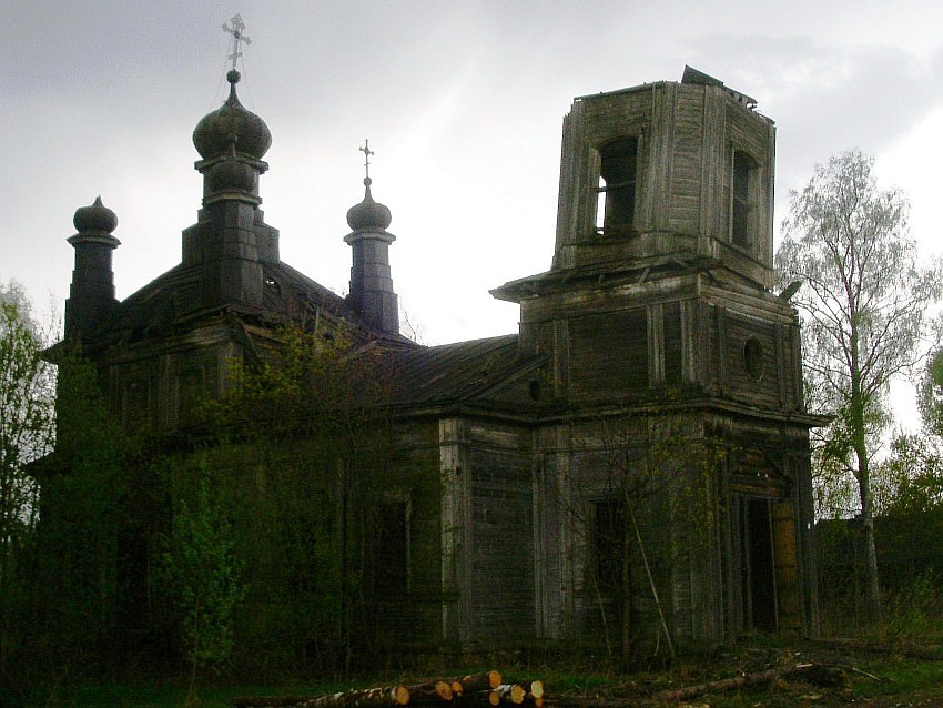 Ранцево. Церковь Николая Чудотворца. фасады, вид с северо-запада		      