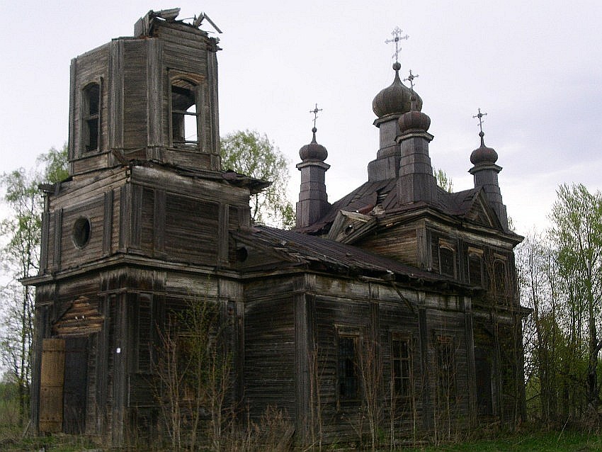 Ранцево. Церковь Николая Чудотворца. фасады, вид с юго-запада