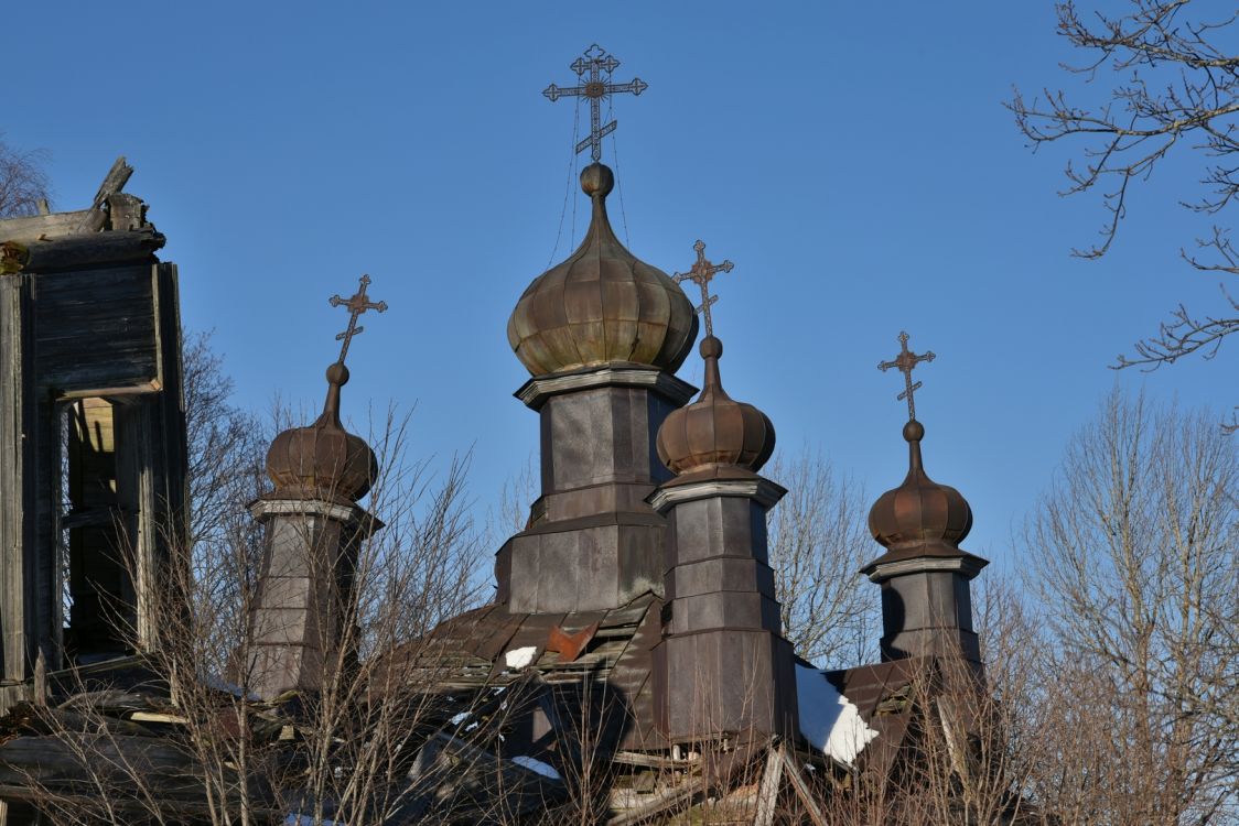 Церковь Николая Чудотворца, Ранцево (Селижаровский район, Тверская область). архитектурные детали, Пятиглавие основного объема