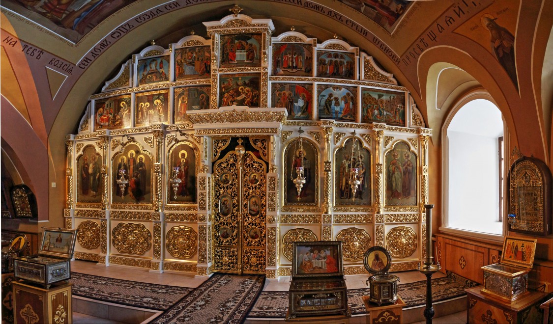 Высоцкий монастырь. Церковь Сергия Радонежского, Серпухов (Серпуховский городской округ и гг. Протвино, Пущино, Московская область). интерьер и убранство, Иконостас