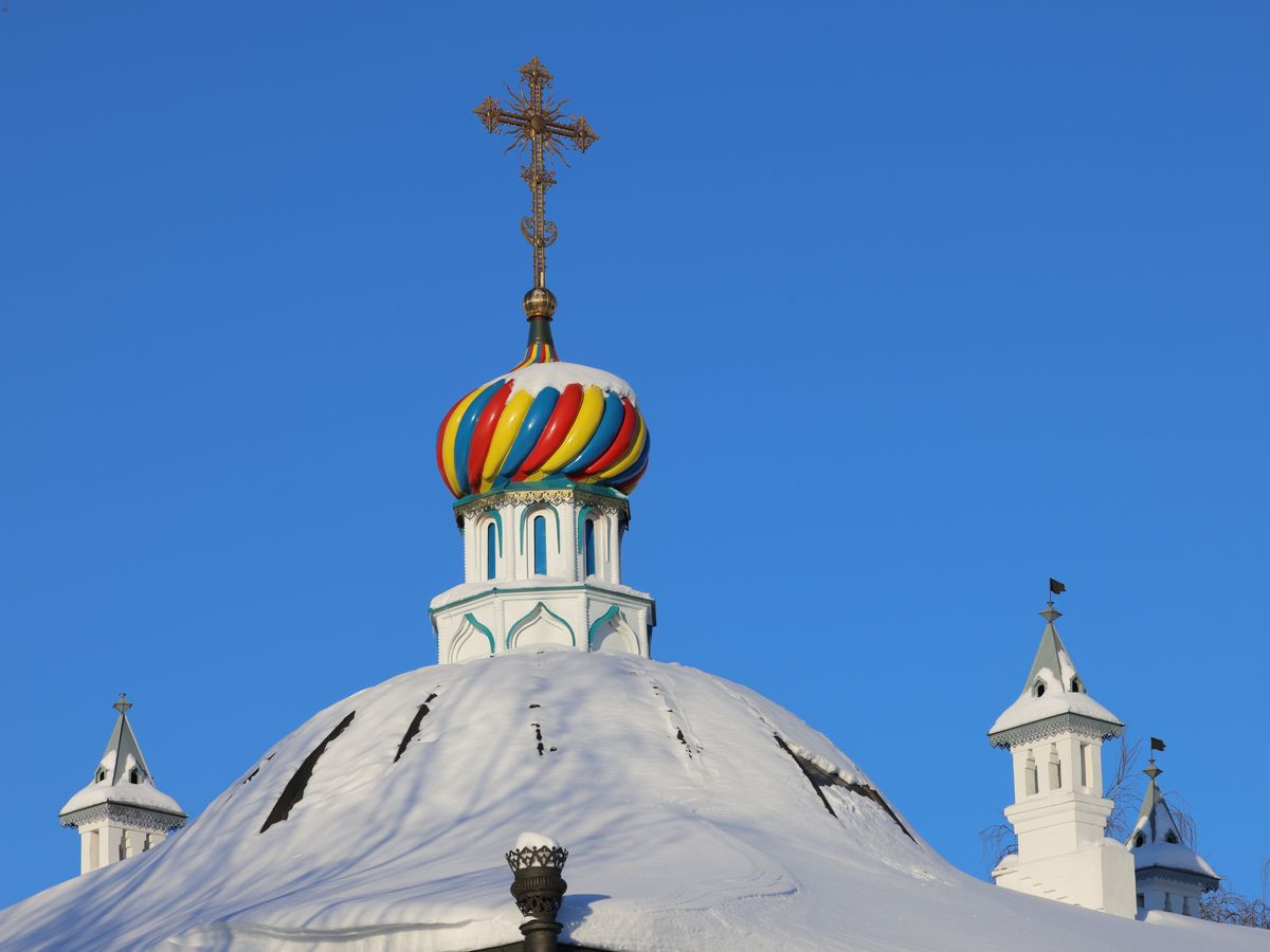 архитектурные детали. Высоцкий монастырь. Церковь иконы Божией Матери"Неупиваемая Чаша"  в паломническом корпусе, Серпухов (Серпуховский городской округ и гг. Протвино, Пущино, Московская область)