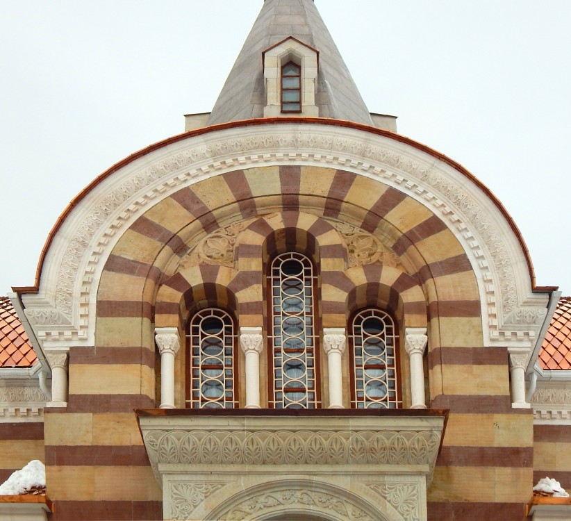 Высоцкий монастырь. Церковь Всех Святых, Серпухов (Серпуховский городской округ и гг. Протвино, Пущино, Московская область). архитектурные детали