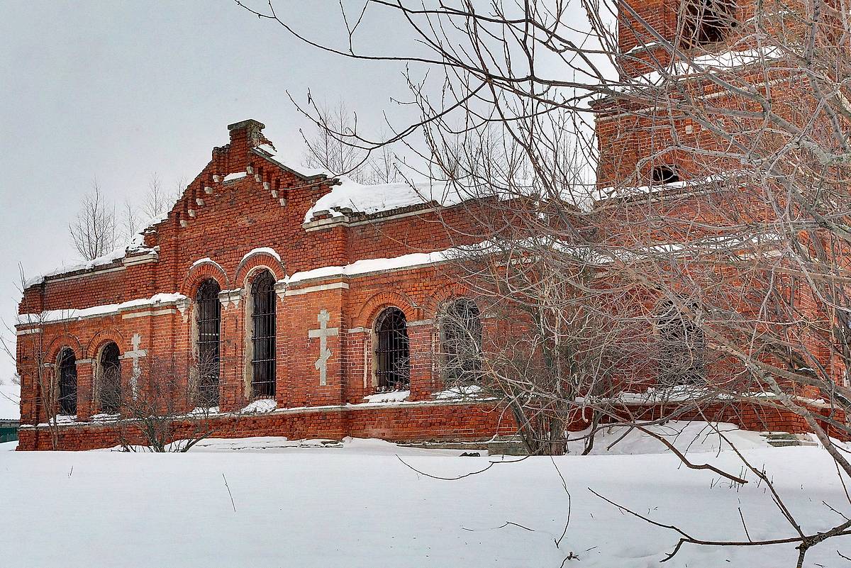 фасады. Церковь Воскресения Словущего, Куребино (Серебряно-Прудский городской округ, Московская область)