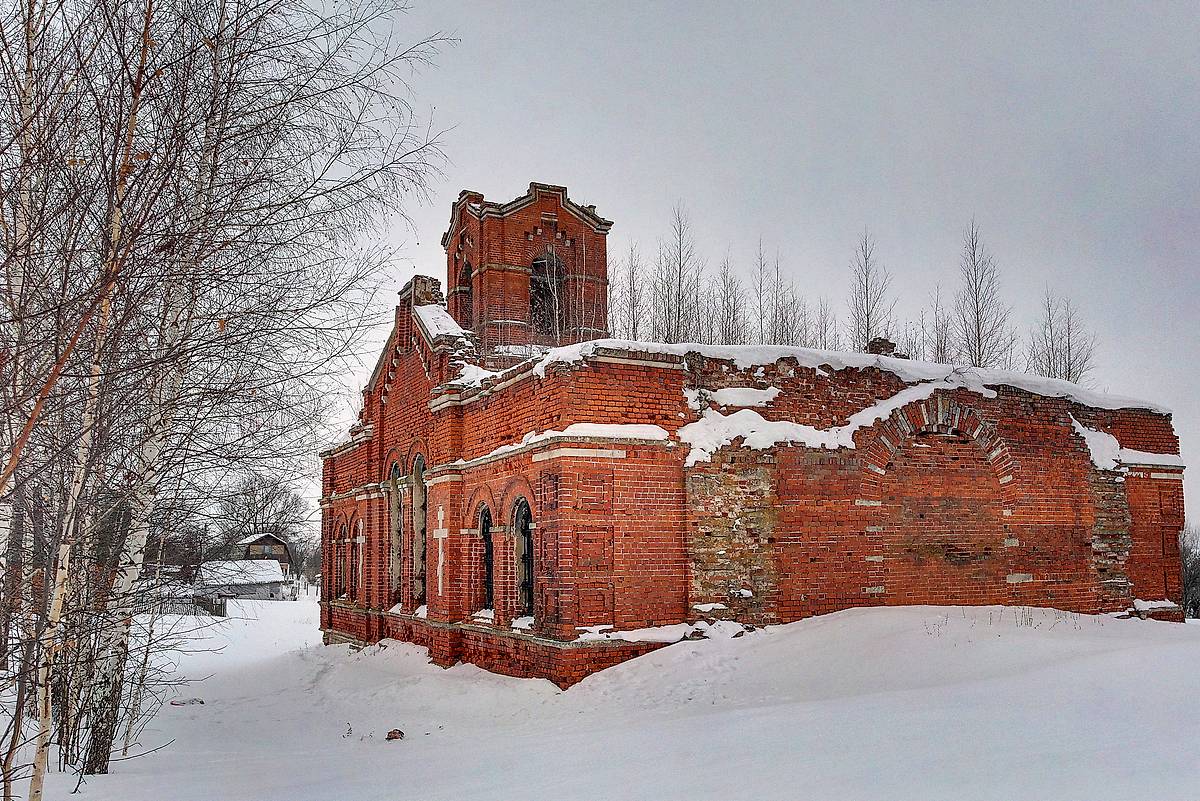 фасады. Церковь Воскресения Словущего, Куребино (Серебряно-Прудский городской округ, Московская область)