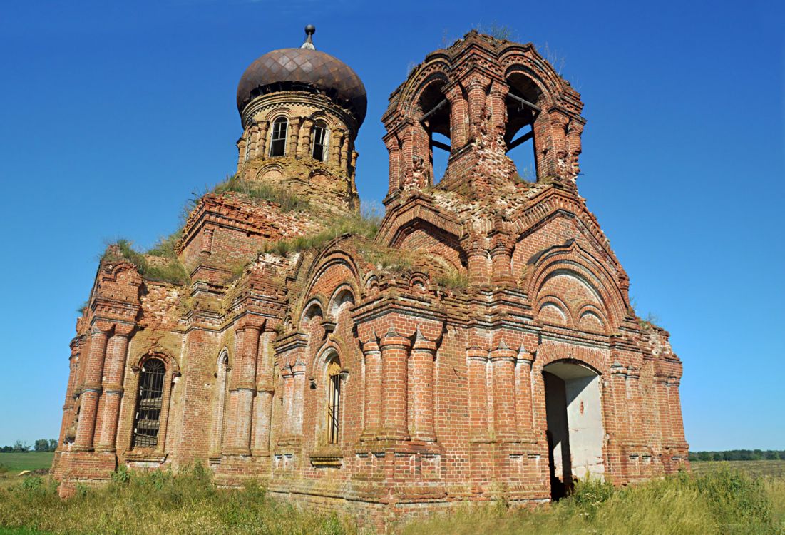 Куренное. Церковь Сергия Радонежского. фасады