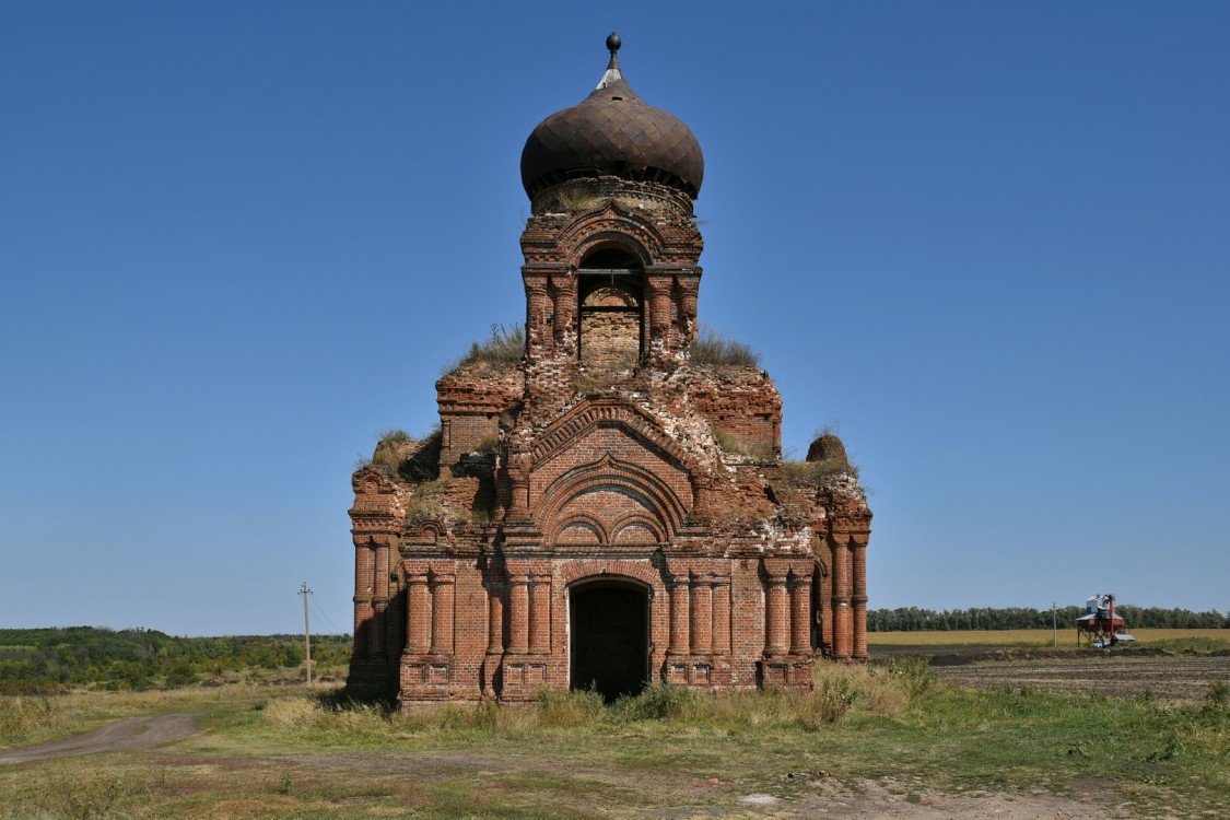 Куренное. Церковь Сергия Радонежского. фасады, Вид с юга