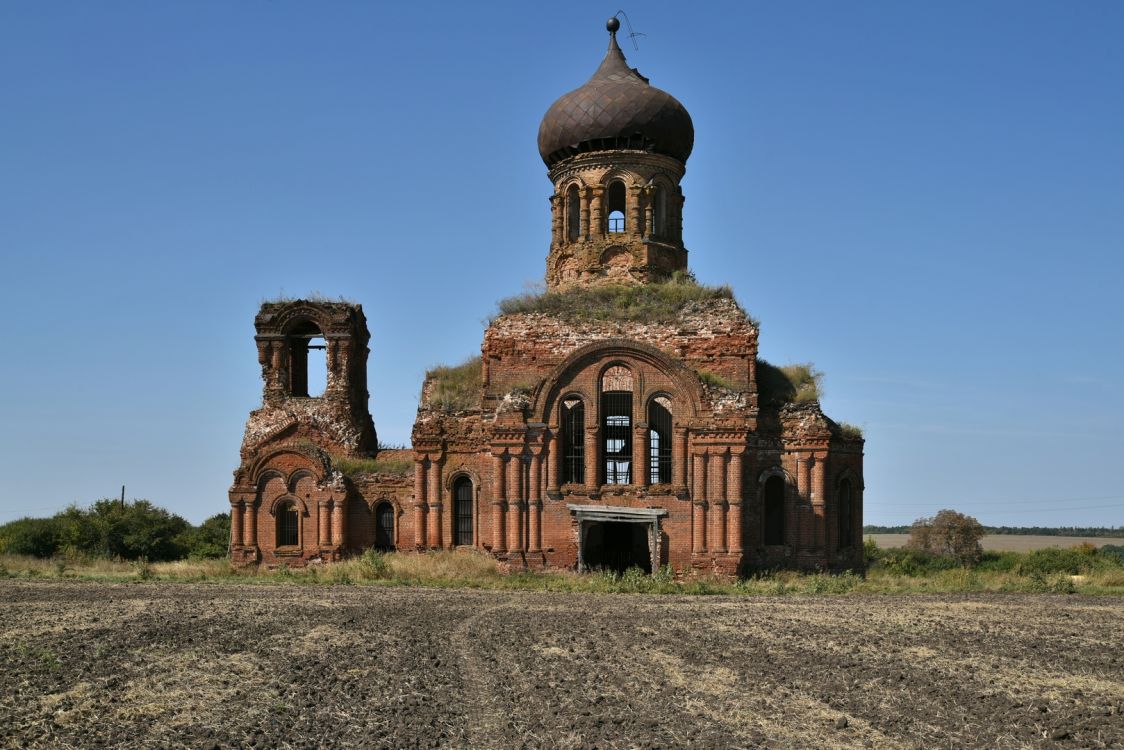 Церковь Сергия Радонежского, Куренное (Подгоренский район, Воронежская область). фасады, Вид с востока