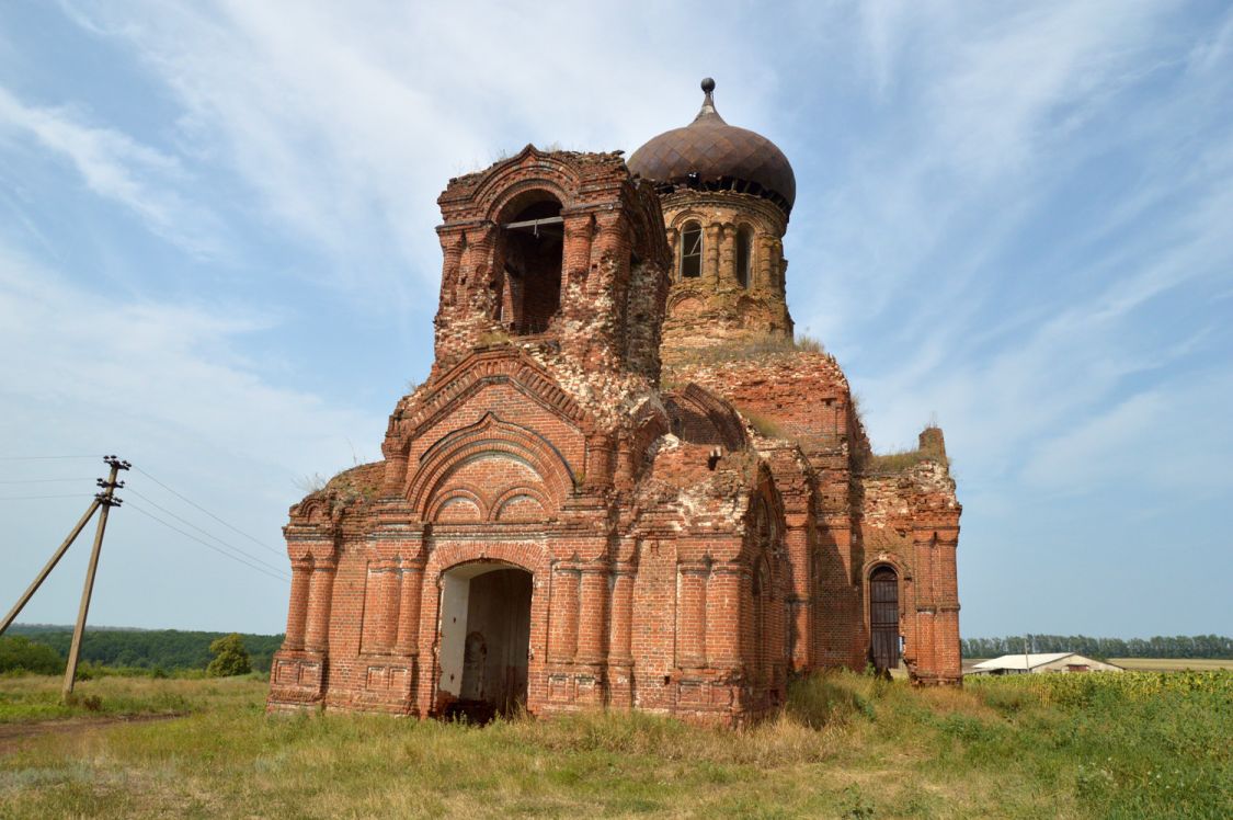 Церковь Сергия Радонежского, Куренное (Подгоренский район, Воронежская область). фасады