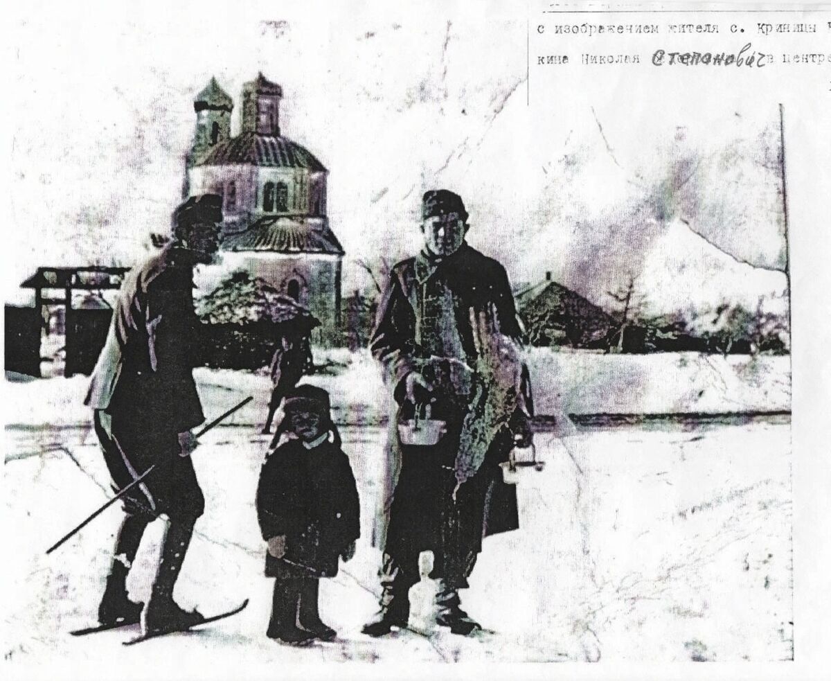 Церковь Троицы Живоначальной, Криница (Острогожский район, Воронежская область). архивная фотография, Фото около 1942 г. Из венгерского архива