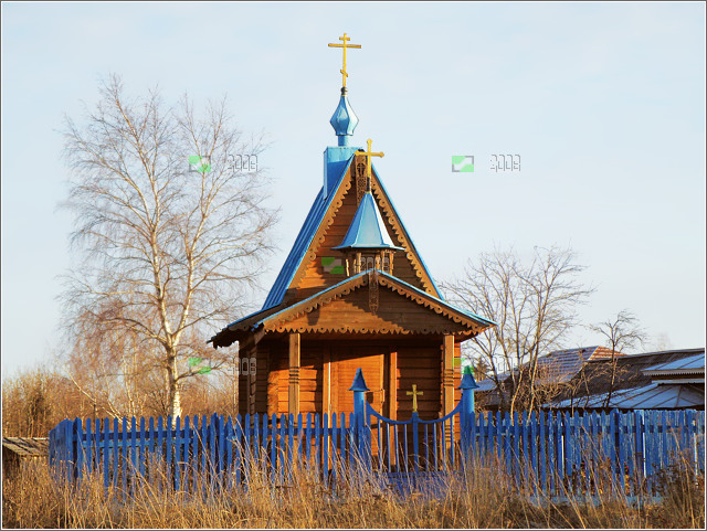 Братонеж. Часовня Иоанна Нового (Сочавского). фасады, Вид с запада, от озера