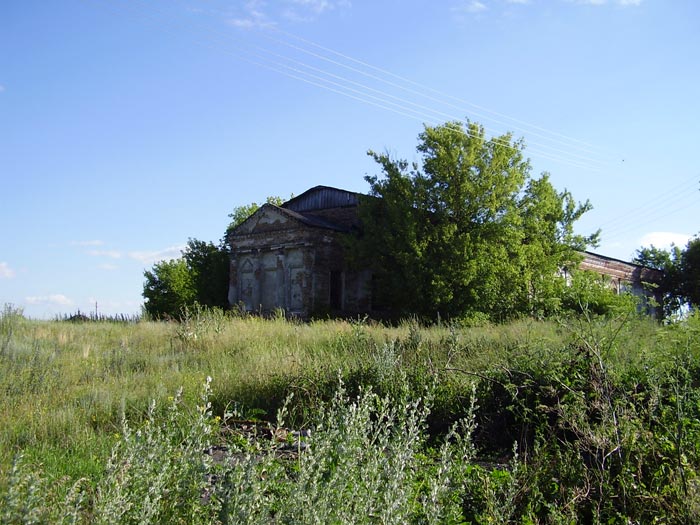 Церковь Иоанна Ветхопещерника, Новая Мельница (Острогожский район, Воронежская область). общий вид в ландшафте