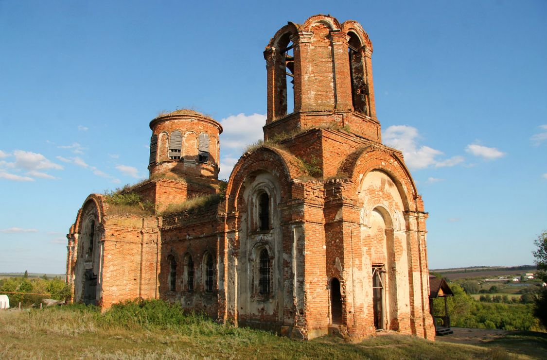 Церковь Сошествия Святого Духа (старая), Петренково (Острогожский район, Воронежская область). фасады