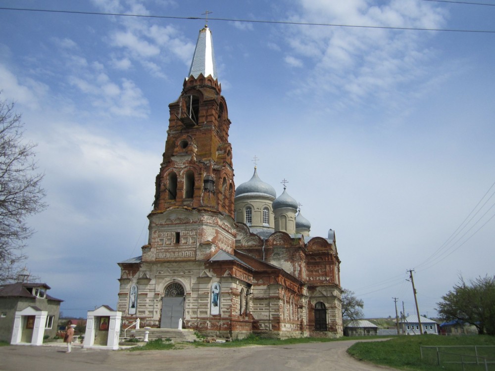 Церковь Чуда Михаила Архангела, Средний Карачан (Грибановский район, Воронежская область). фасады