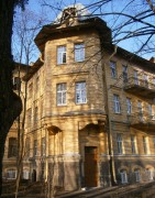 Домовая церковь Константина и Елены при бывшей Еленинской бесплатной больнице Елисеевых, Фрагмент лицевого фасада<br>, Санкт-Петербург, Санкт-Петербург, г. Санкт-Петербург