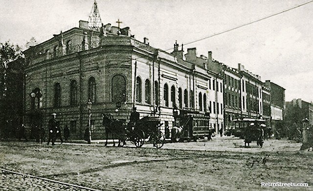 Домовая церковь Воскресения Христова при бывшем Институте принцессы Терезии Ольденбургской, Петроградский район (Санкт-Петербург, г. Санкт-Петербург). архивная фотография, Фото с сайта http://retrostreets.com/rossiya/sankt-peterburg/prospekt-kamennoostrovskiy