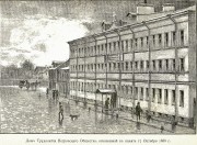 Домовая церковь Александра Невского при бывшем Доме трудолюбия Петровского общества вспоможения бедным, фото из книги "Исторический очерк двадцатипятилетней деятельности состоящего под августейшим покровительством  Ее Императорского Высочества  великой княгини Елизаветы Феодоровны  Петровского Общества вспоможения бедным на Петербургской Стороне в С.-Петербурге 1872-1897"<br>, Санкт-Петербург, Санкт-Петербург, г. Санкт-Петербург