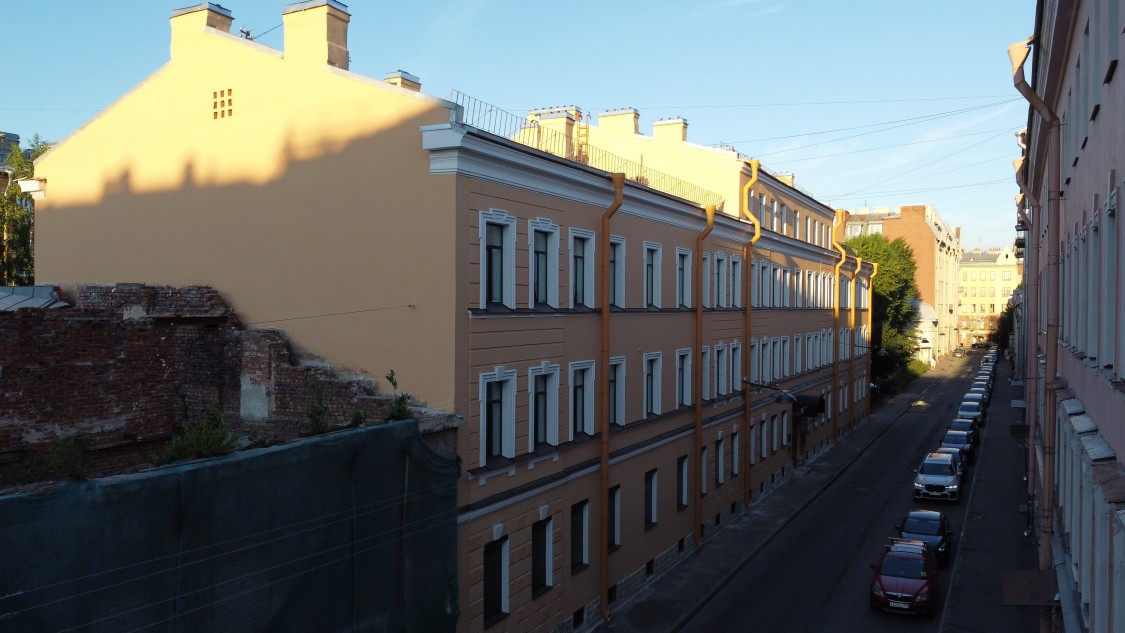 Домовая церковь Александра Невского при бывшем Доме трудолюбия Петровского общества вспоможения бедным, Петроградский район (Санкт-Петербург, г. Санкт-Петербург). фасады