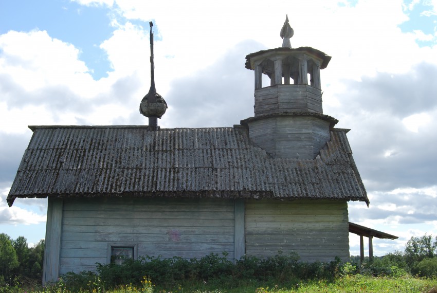 Часовня Николая Чудотворца, Бухалово (Плесецкий район, Архангельская область). фасады, Вид с севера
