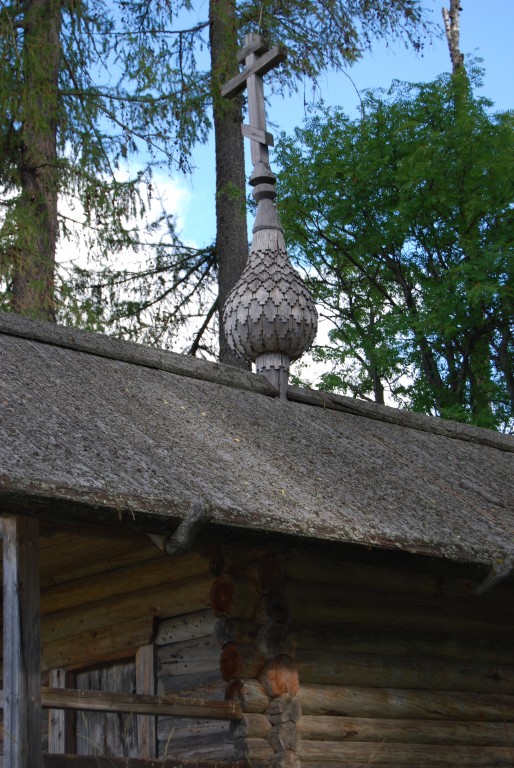 Часовня Димитрия Солунского, Городское (Плесецкий район, Архангельская область). архитектурные детали, Главка часовни. Вид с юго-запада