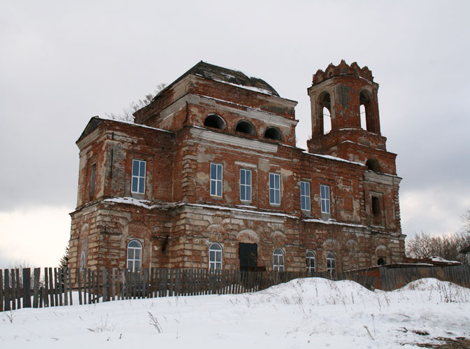 Покровское. Церковь Покрова Пресвятой Богородицы. фасады