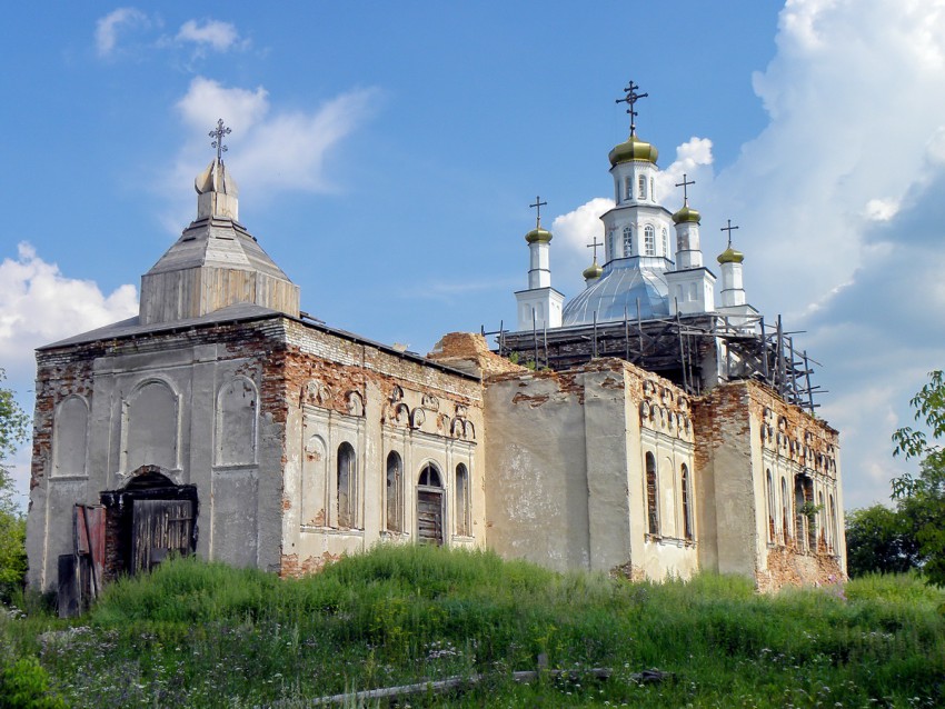 Шогринское. Церковь Николая Чудотворца. фасады
