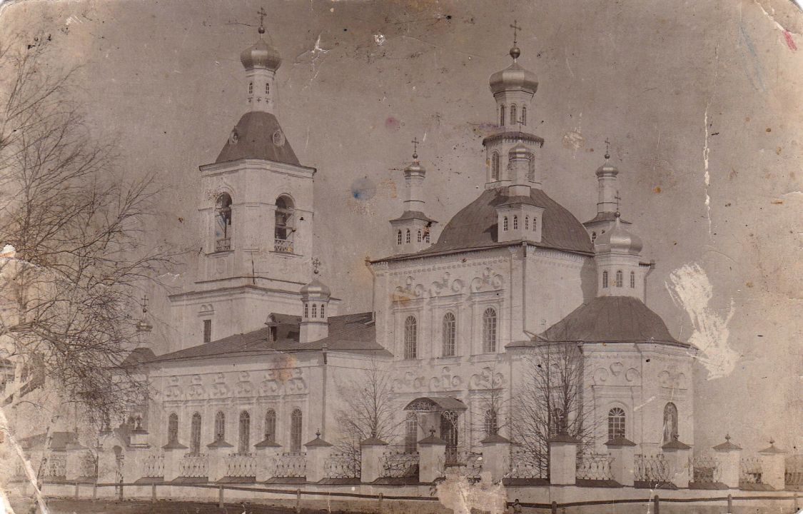 Церковь Николая Чудотворца, Шогринское (Артёмовский район (Артёмовский ГО), Свердловская область). архивная фотография, Фото начала ХХ века из фондов Артёмовского исторического музея