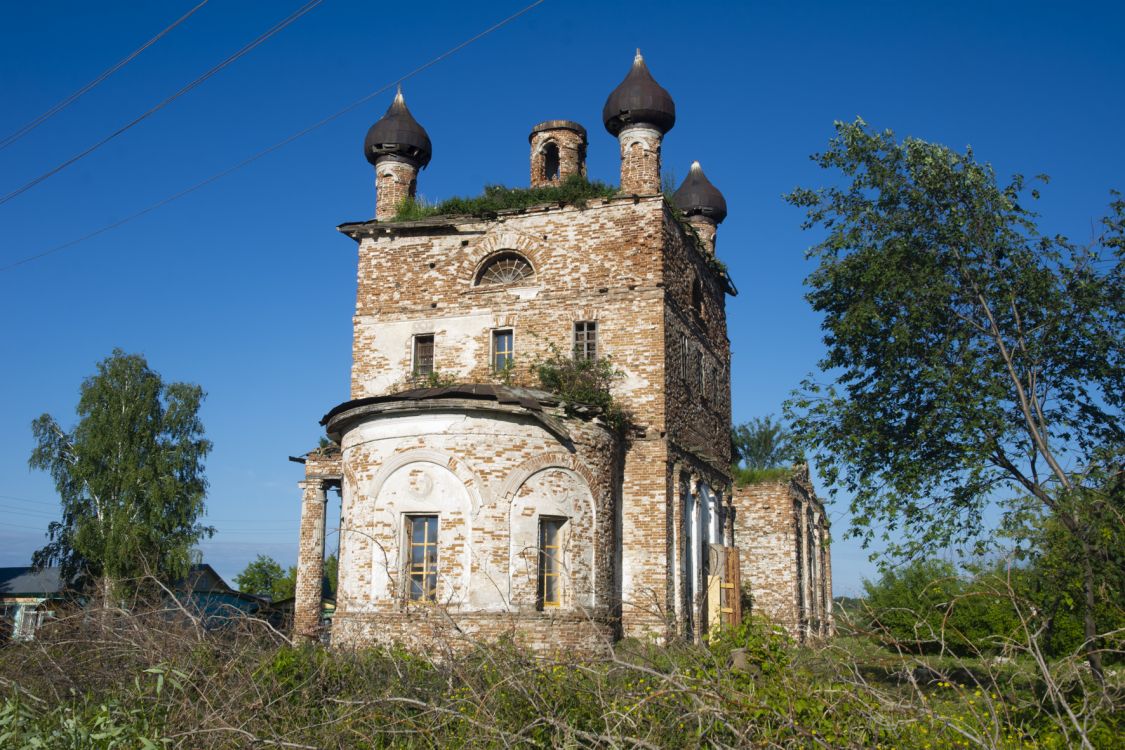 Галкинское. Церковь Боголюбской иконы Божией Матери. фасады, Фото восточной стороны храма