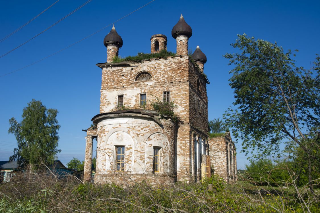 Церковь Боголюбской иконы Божией Матери, Галкинское (Камышловский район (Камышловский МР), Свердловская область). фасады, Фото восточной стороны храма