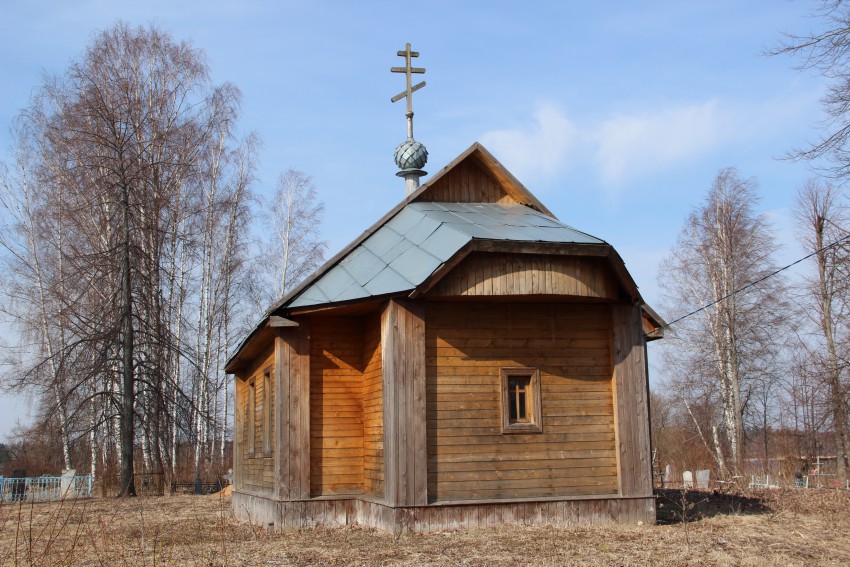 Еремейцево. Церковь Успения Пресвятой Богородицы. общий вид в ландшафте