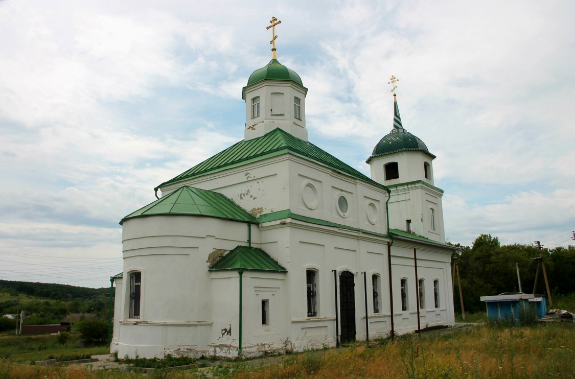 Никольское-на-Еманче. Церковь Николая Чудотворца. фасады, Вид с северо-востока