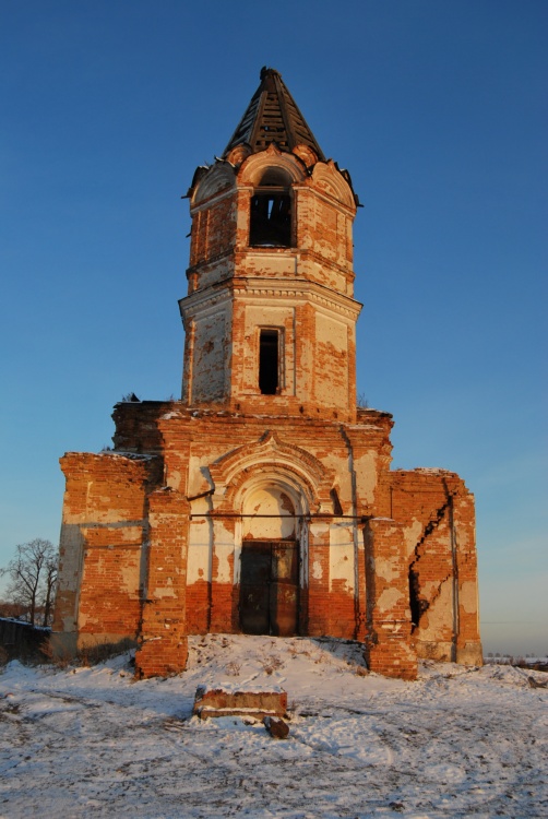 Крутихинское. Церковь Михаила Архангела. общий вид в ландшафте