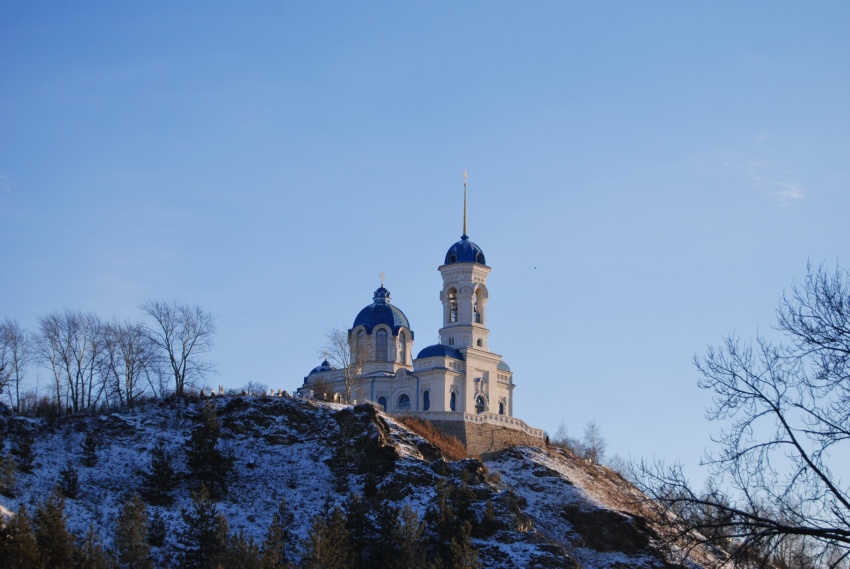 Церковь Иоанна Предтечи, Реж (Режевской район (Режевской ГО), Свердловская область). общий вид в ландшафте