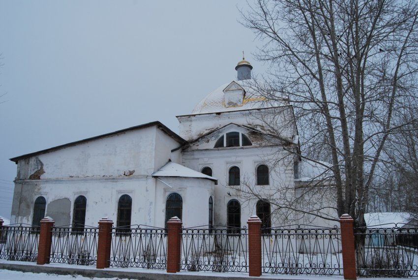Церковь Покрова Пресвятой Богородицы, Грязновское (Богдановичский район (ГО Богданович), Свердловская область). общий вид в ландшафте