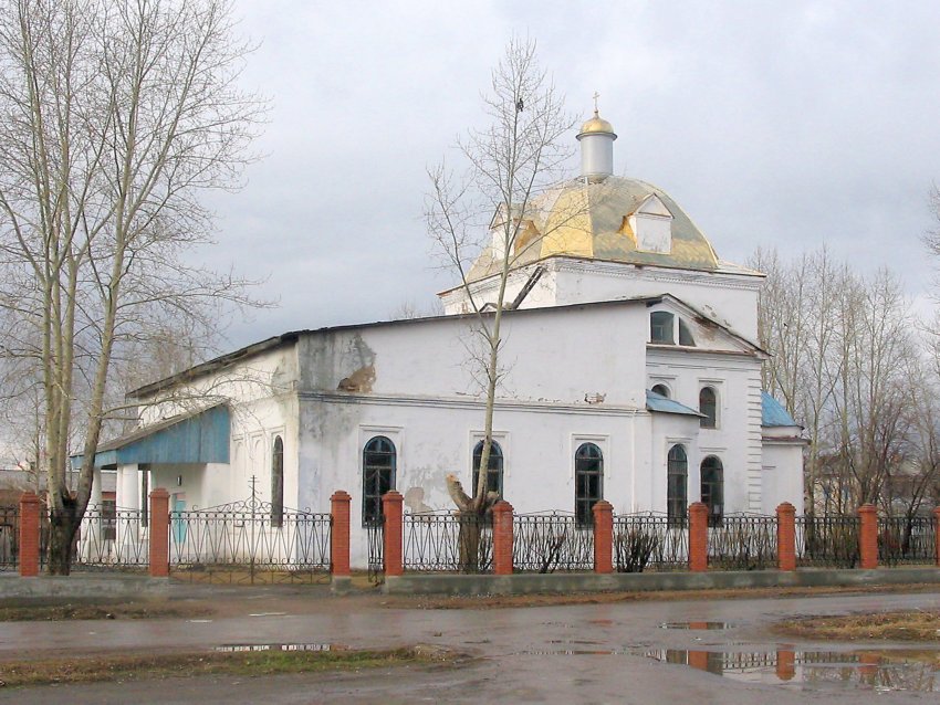 Грязновское. Церковь Покрова Пресвятой Богородицы. общий вид в ландшафте