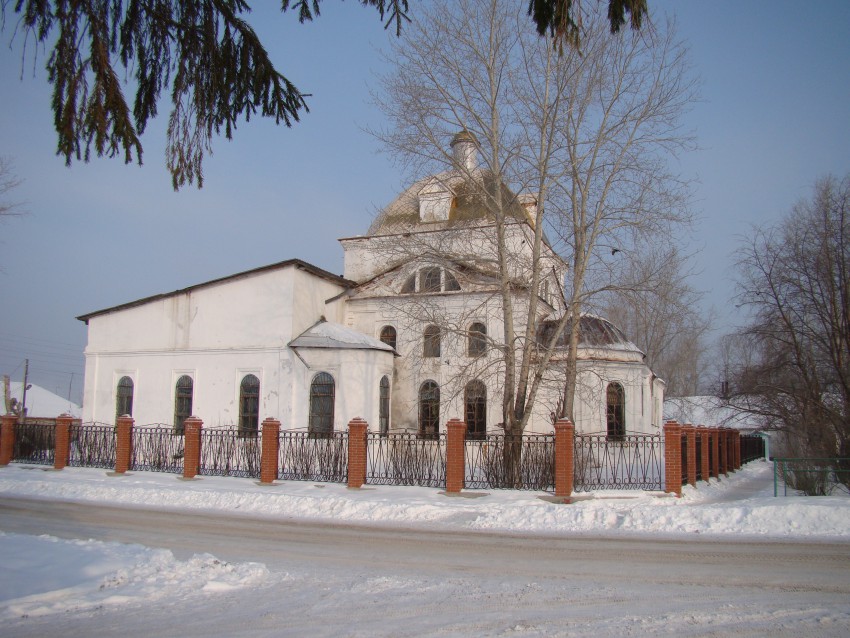 Церковь Покрова Пресвятой Богородицы, Грязновское (Богдановичский район (ГО Богданович), Свердловская область). фасады, Южный фасад храма.